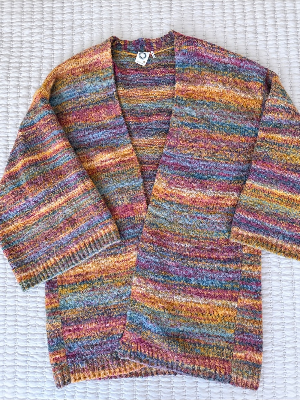 Anthropologie Akemi + Kin Multicolor Knit Cardigan O/S Boho Oversized